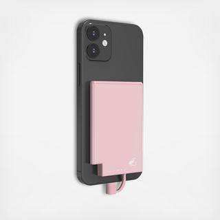 SlimCharge 5000mAh Magnetic PowerBank with Built-In Cables