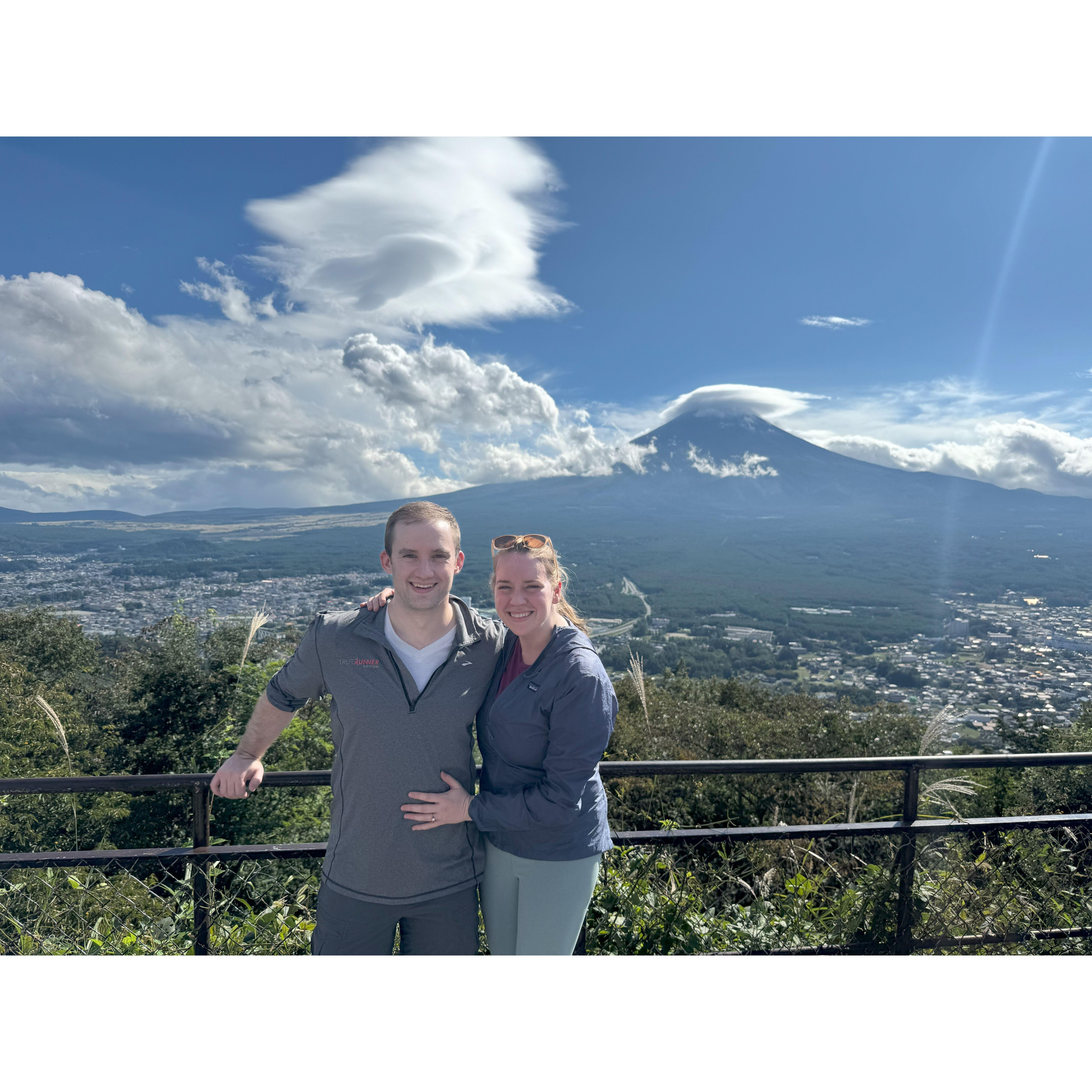 Mt. Fuji when the clouds part