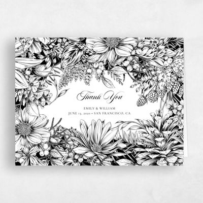 White Wedding Thank You - Poconos Bloom