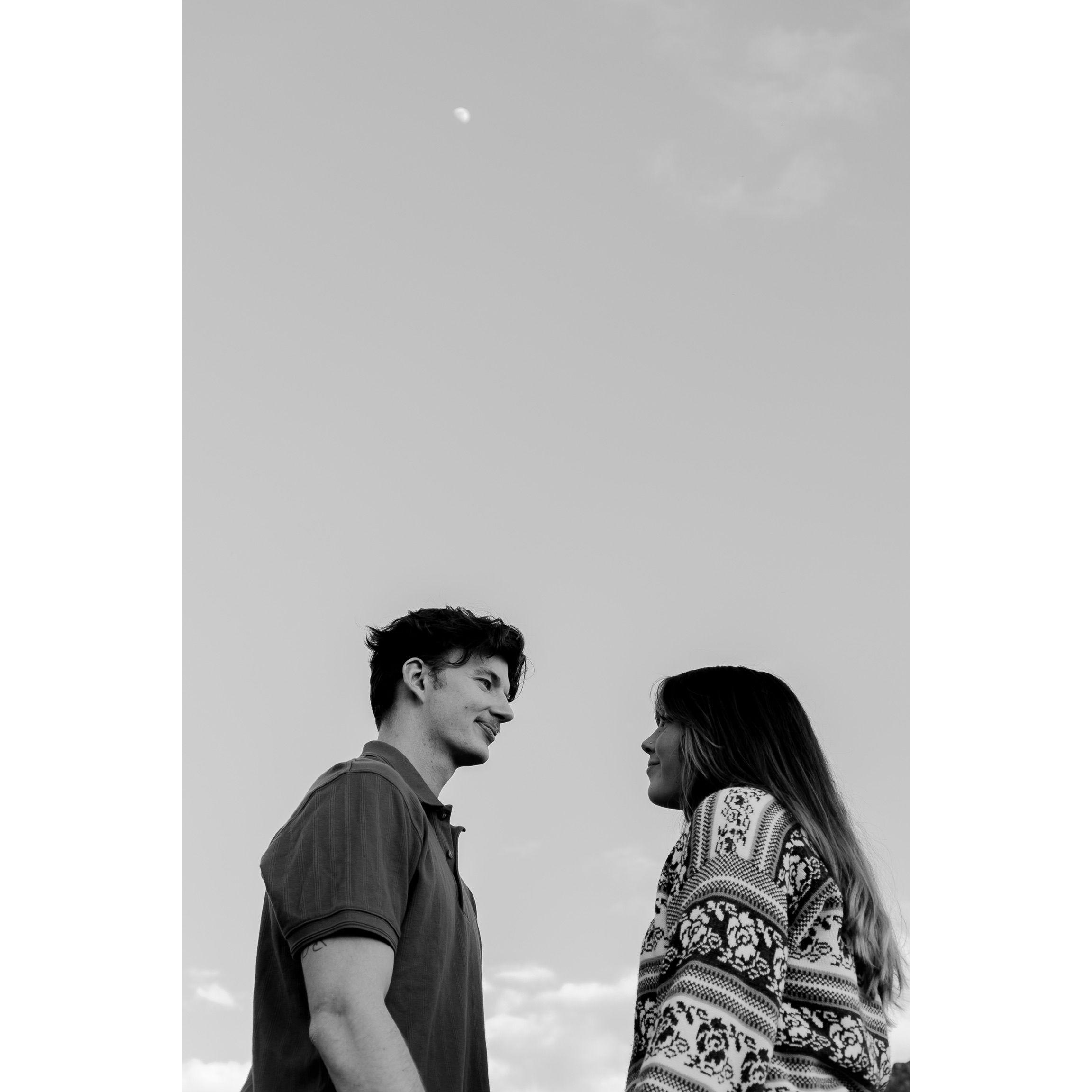 Here's us imagining what it would be like to stand at the altar together