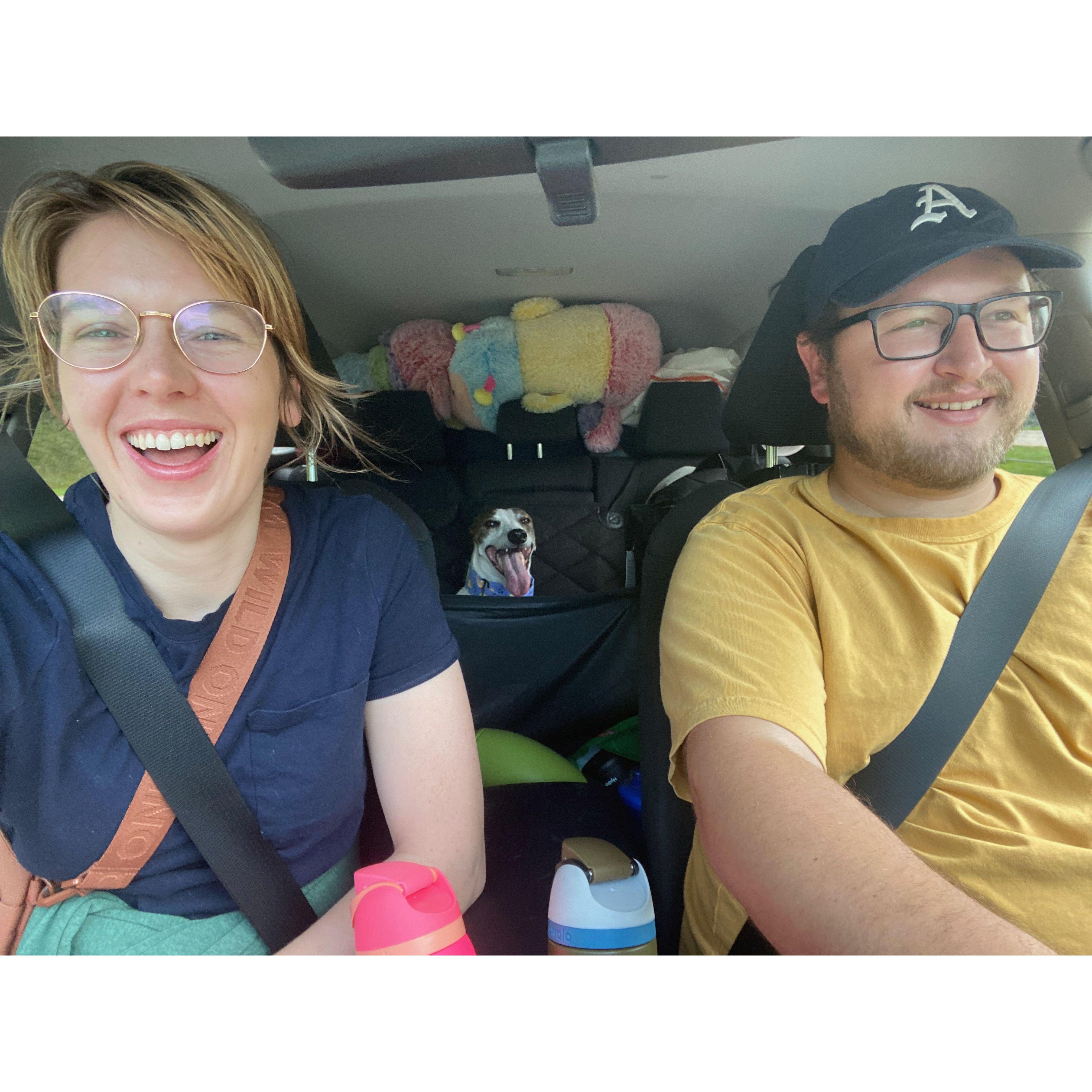 Day 1 of our cross-country road trip to Davis!