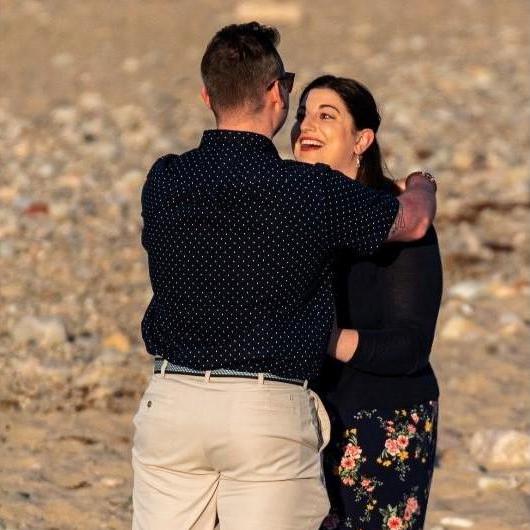 Trevor proposed at the same place we went on our second date and had our first kiss.
