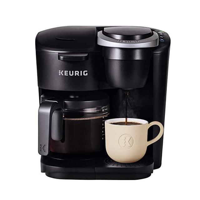Keurig K-Duo Essentials Coffee Maker, with Single Serve K-Cup Pod and 12 Cup Carafe Brewer, Black