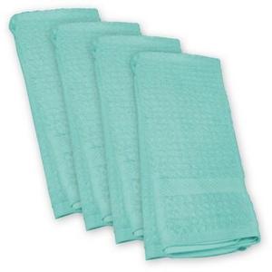 4pk Aqua Dishtowel (18"x28") - Design Imports