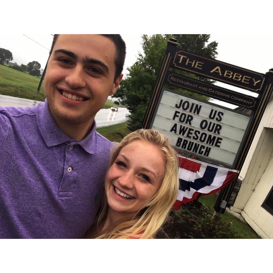 Celebrating 1 year together at "The Abbey"