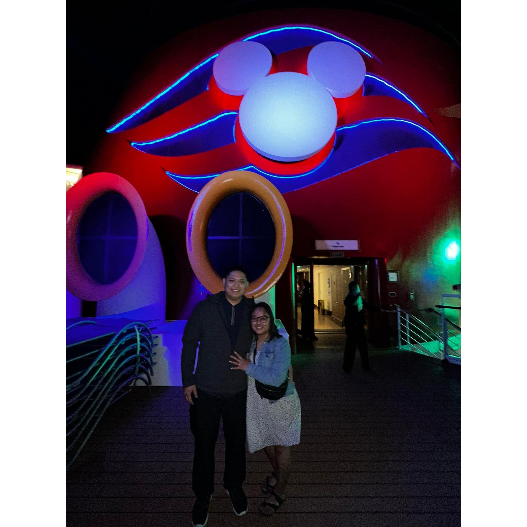 May 5, 2023 - Engaged on the Disney Wonder.