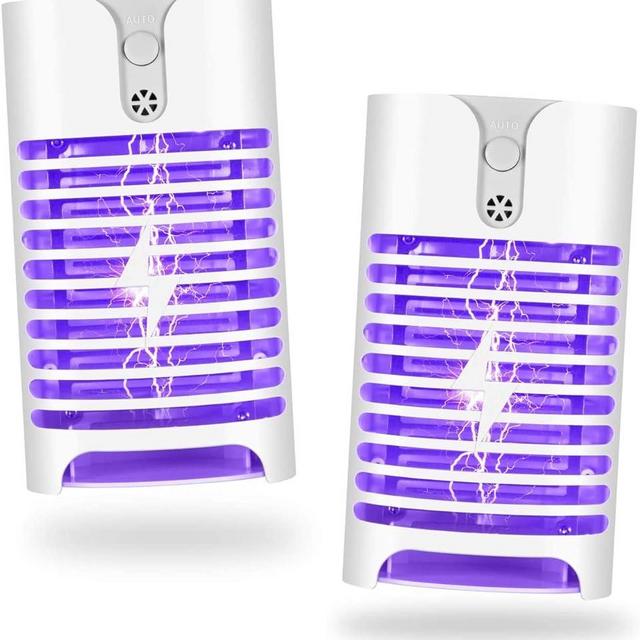 Bug Zapper Indoor Plug in, Portable Home Insects Zapper, Mosquito Zapper Indoor with Uv Eco-Friendly Pest Attractant Lamp for Removes Insects Mosquitoes Files Bugs Gnats Moths