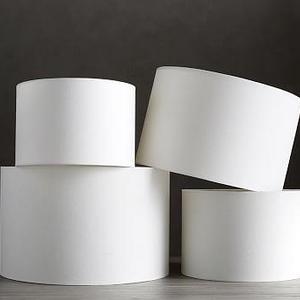 Gallery Straight-Sided Linen Drum Lamp Shade, Large