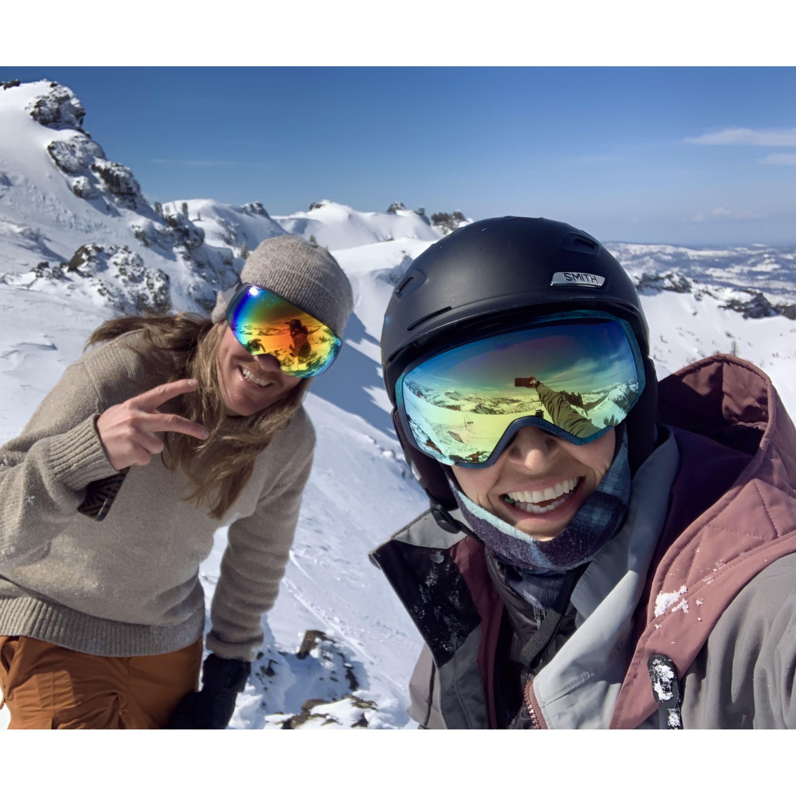 Our first ski trip to Tahoe together!