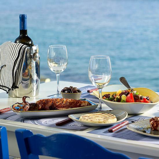Honeymoon- Milos- Seaside Lunch