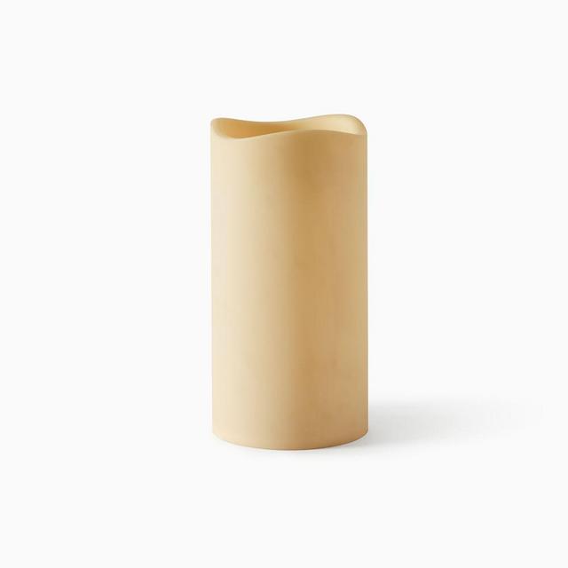 Indoor/Outdoor Flameless Basic Candle, 6x12, 1 Wick, Unscented, Ivory