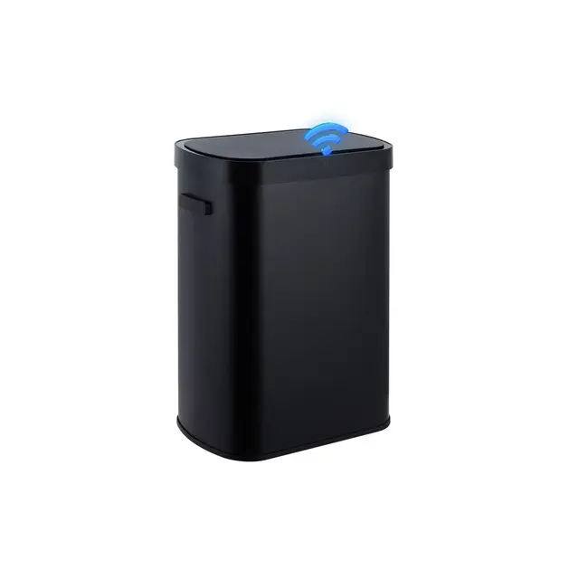 WhizMax 50L/13 Gallon Automatic Trash Can, Large Automatic Waste Can with Lid, Touchless Waste Bins Smart Sensor Garbage Cans, Black