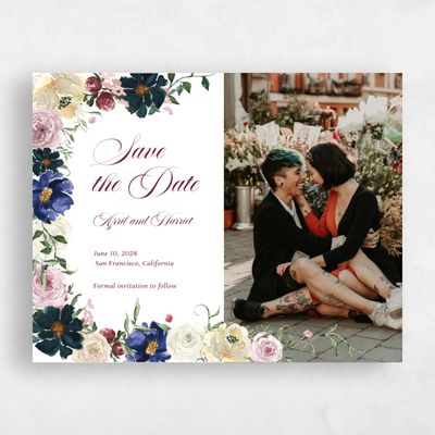 Wine, Red Wedding Save the Date - Moderna Photo