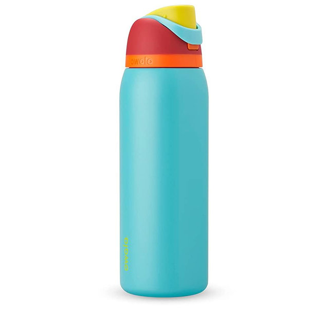 Owala FreeSip Insulated Stainless Steel Water Bottle with Straw for Sports and Travel, BPA-Free, 40-oz, Summer Sweetness