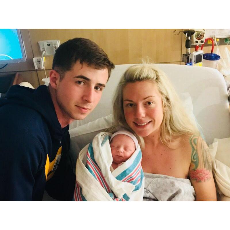 Our first picture with baby Weston.