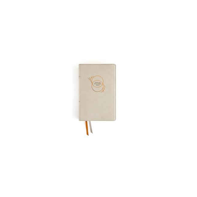 Niv, Couples' Devotional Bible , Leathersoft, Stone, Comfort Print - by Zondervan