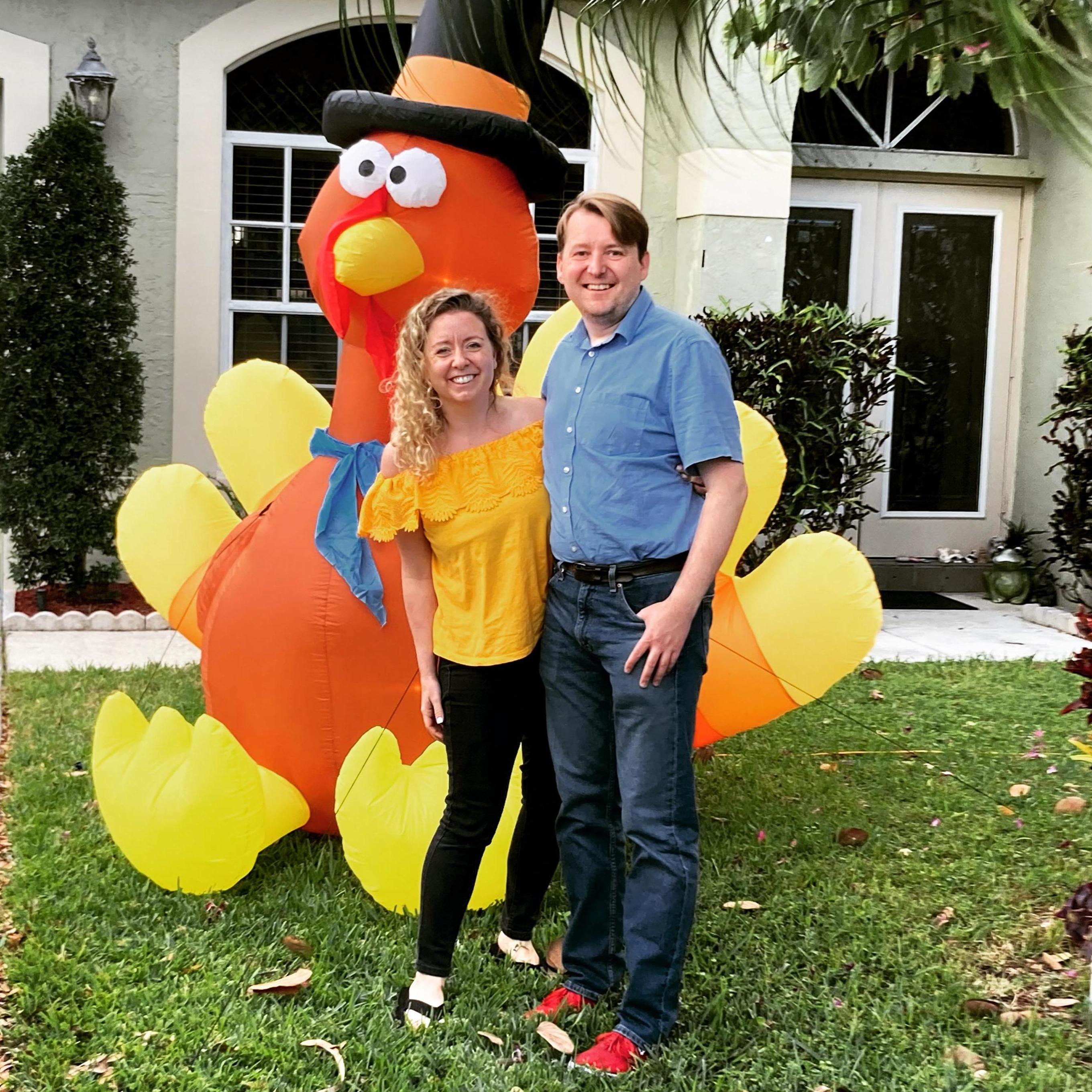 Marcin's first Thanksgiving in the US!  November 2021