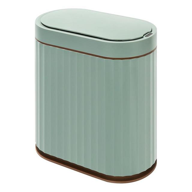 ELPHECO Bathroom Trash Can with Automatic Lid 2 Gallon Sensor Trash Bin, Smart Garbage Can IPX5 Waterproof Trash Bin, Small Slim Trash Can, Motion Sensor Wastebasket for Office, Kitchen, Sage Green