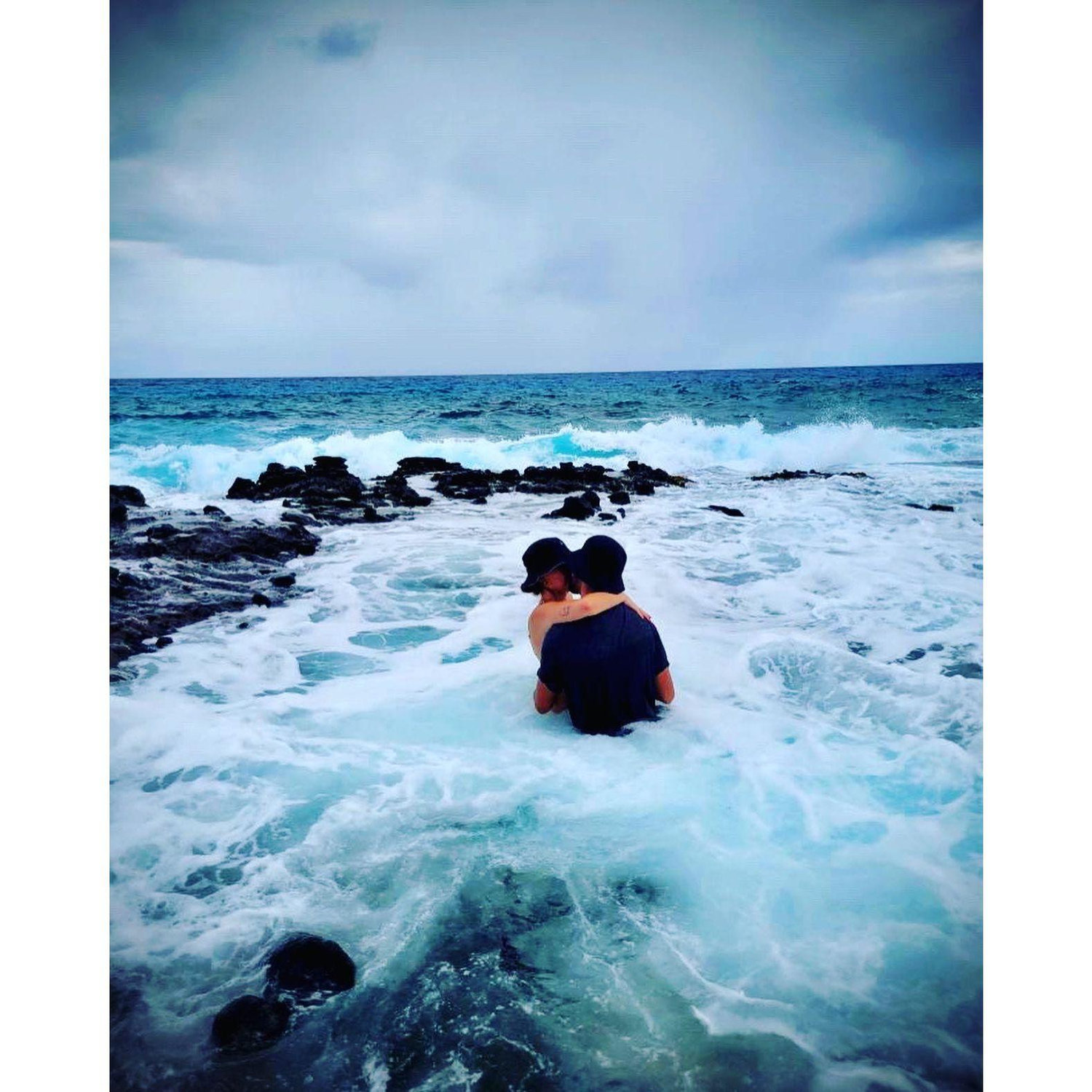 The biggest wave came in right after he proposed.