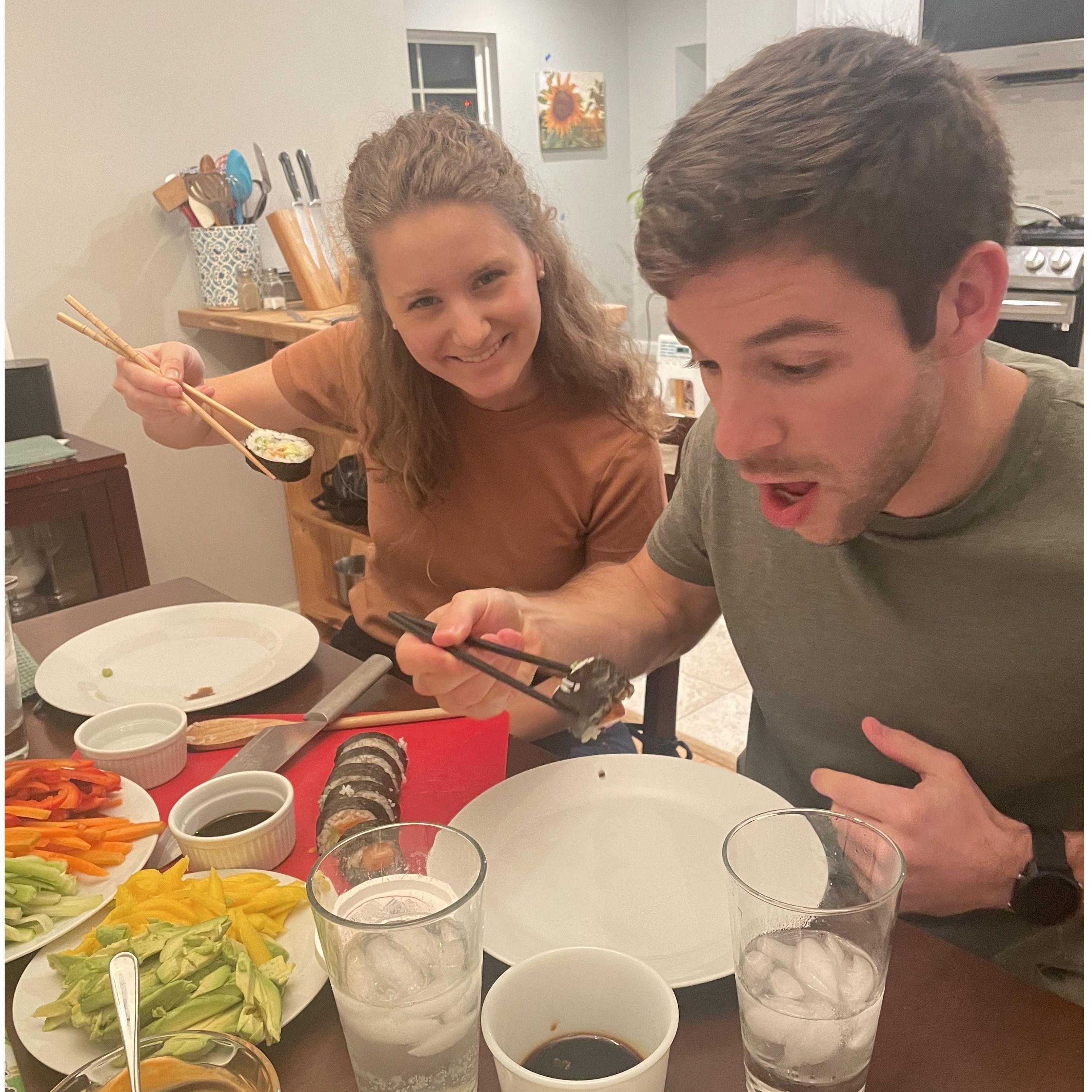 Homemade sushi extravaganza!