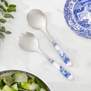 Blue Italian Salad Servers