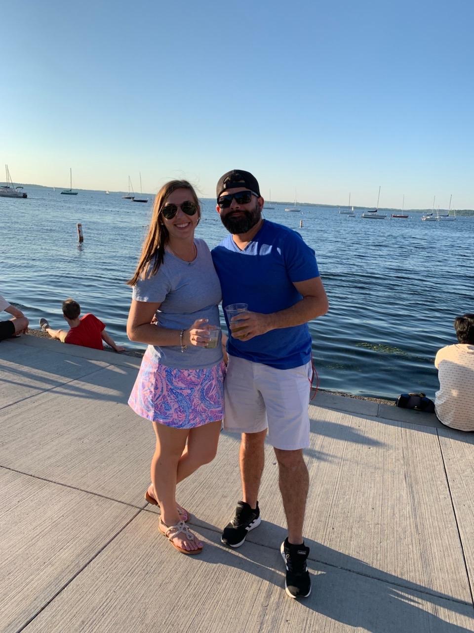 I had to take Gus to the Memorial Terrace in Madison, WI!