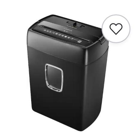 Insignia™ - 10-Sheet Crosscut Paper/CD Shredder - Black