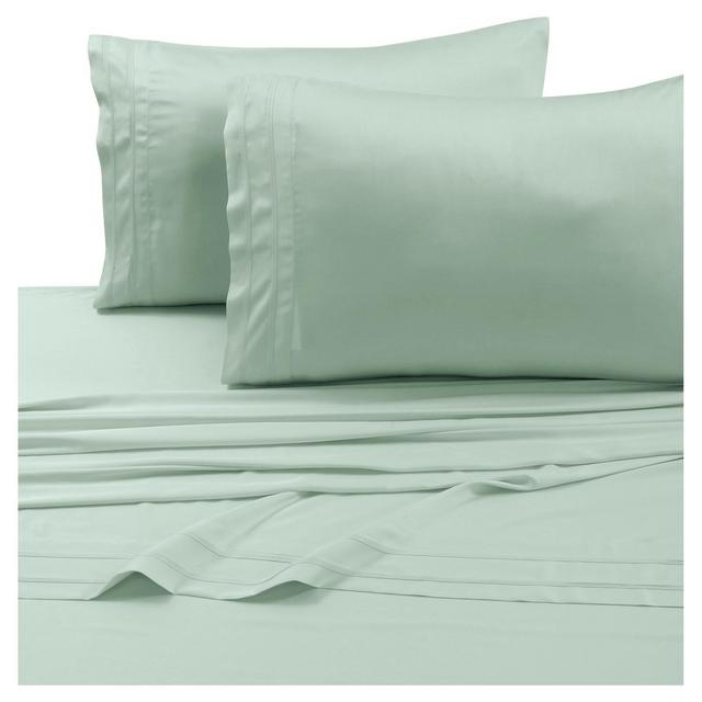 Rayon from Bamboo Deep Pocket Solid Sheet Set (Full)Sage 300 Thread Count - Tribeca Living