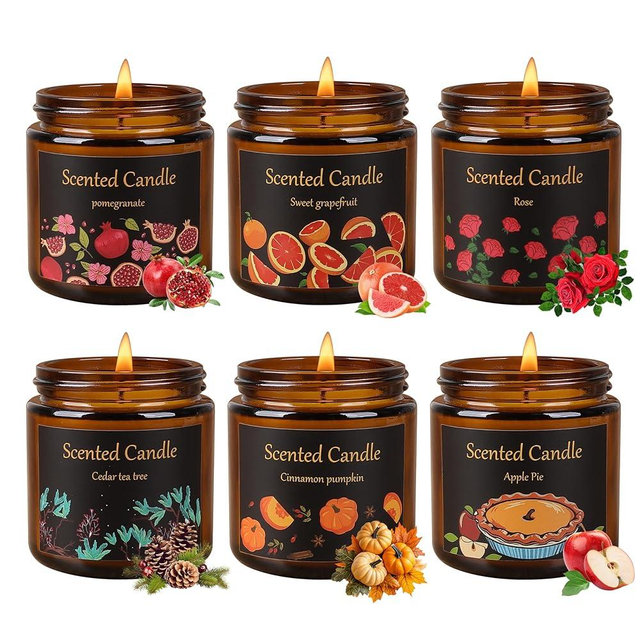 Candles for Home Scented, 6 Pack Scented Candles Gift Set for Women, 21 oz 150 Hour Long Lasting Soy Candle, Aromatherapy Candle Gifts for Her, Birthday, Valentine, Christmas, Anniversary Present