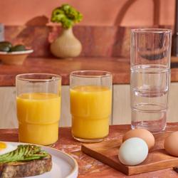 Our Place Tall Night & Day Glass, Set of 4