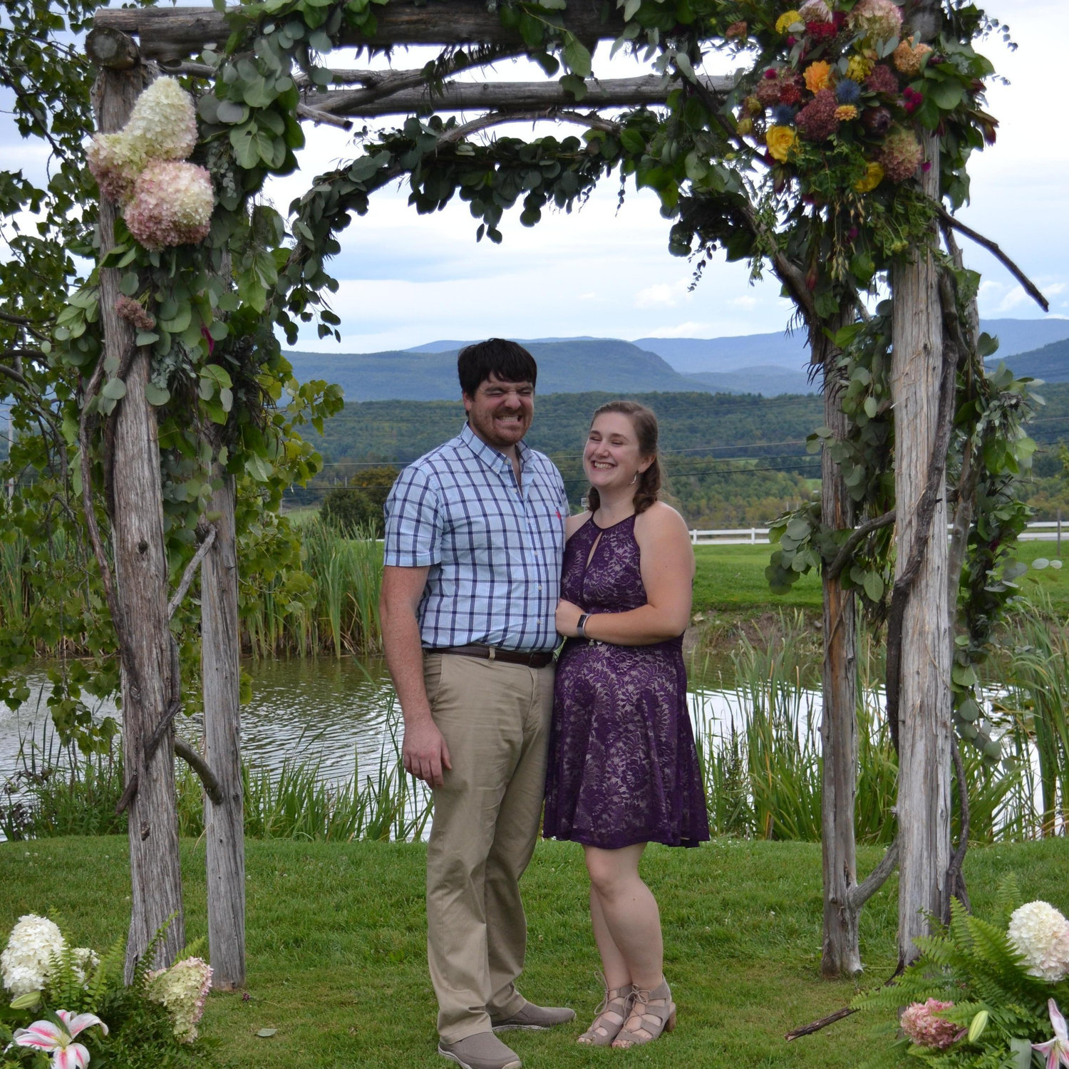 The first wedding we attended together