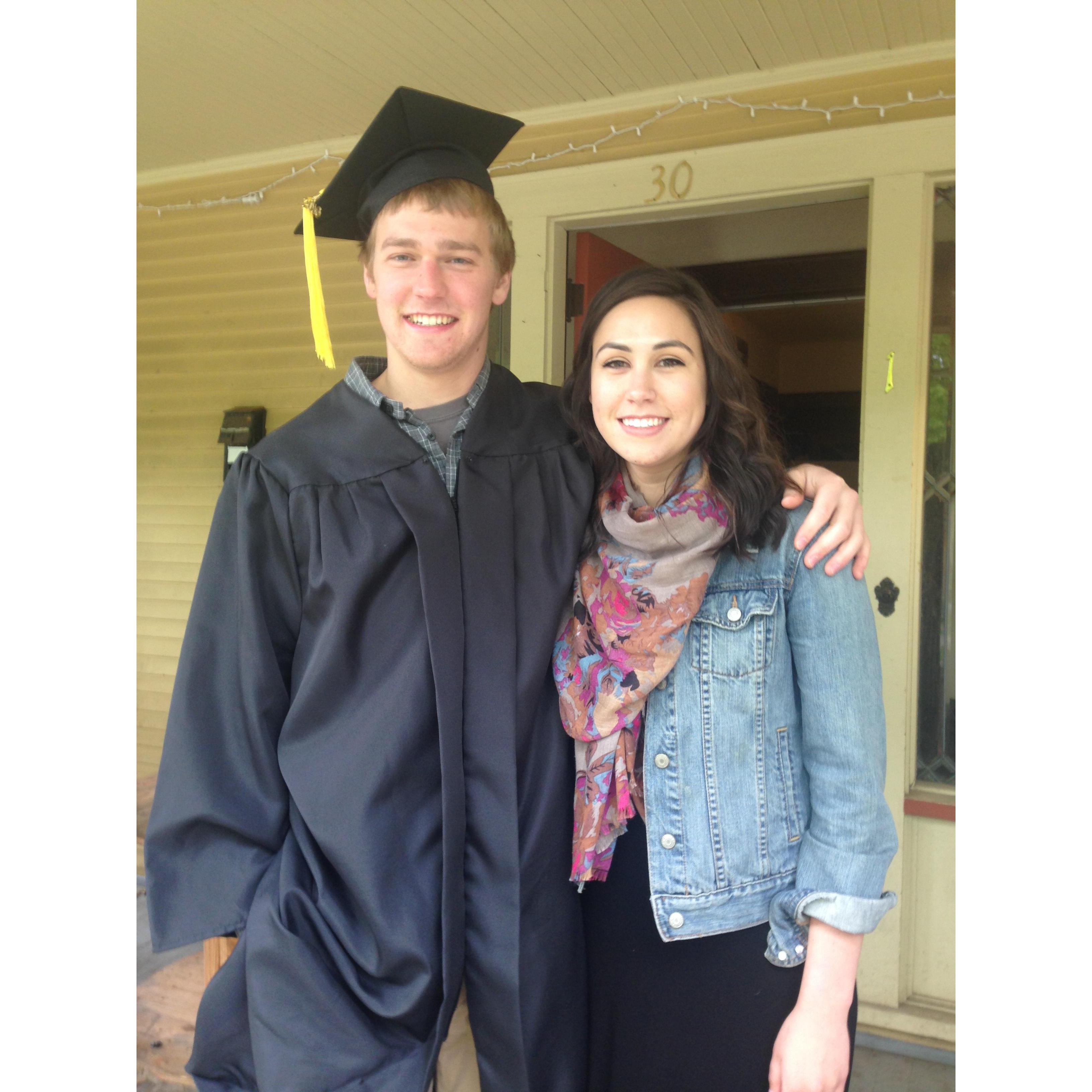 Nate's college graduation
