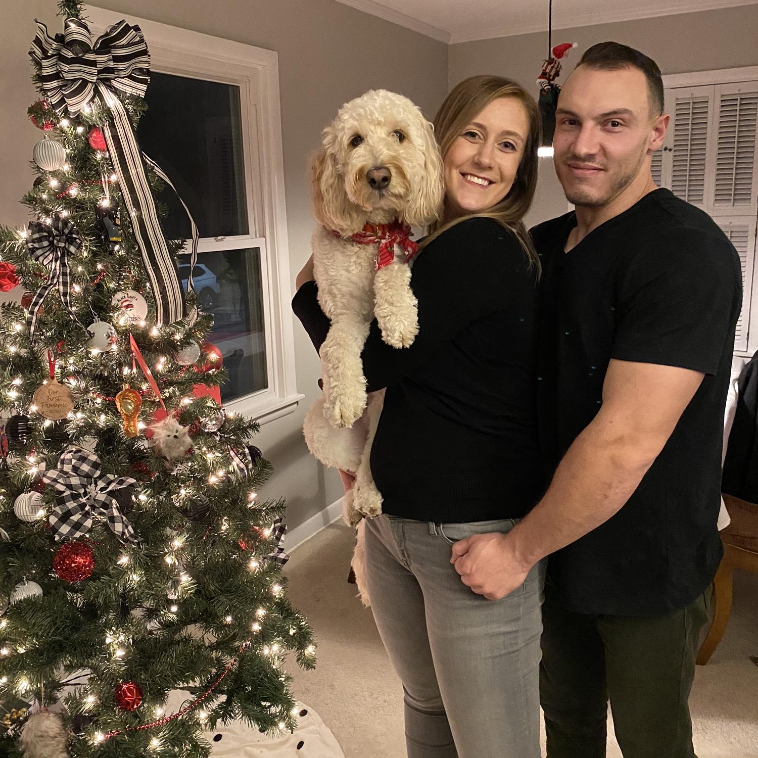 Our last Christmas at our first house in Ohio. We were sadly losing a few roommates, and also sadly gaining a mortgage payment.
