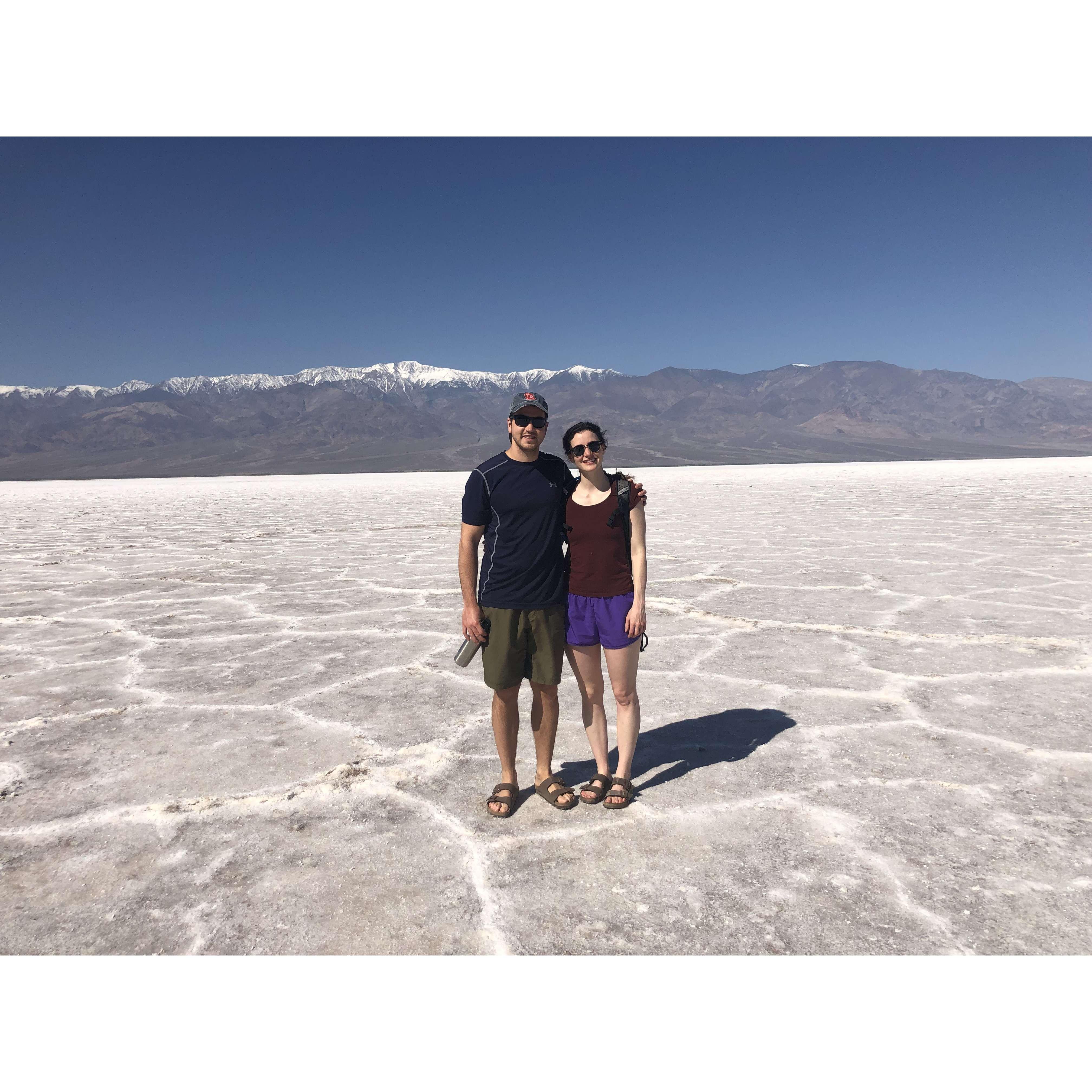Dropping it low at Badwater Basin, 282 ft (86 m) below sea level (lowest in the US)