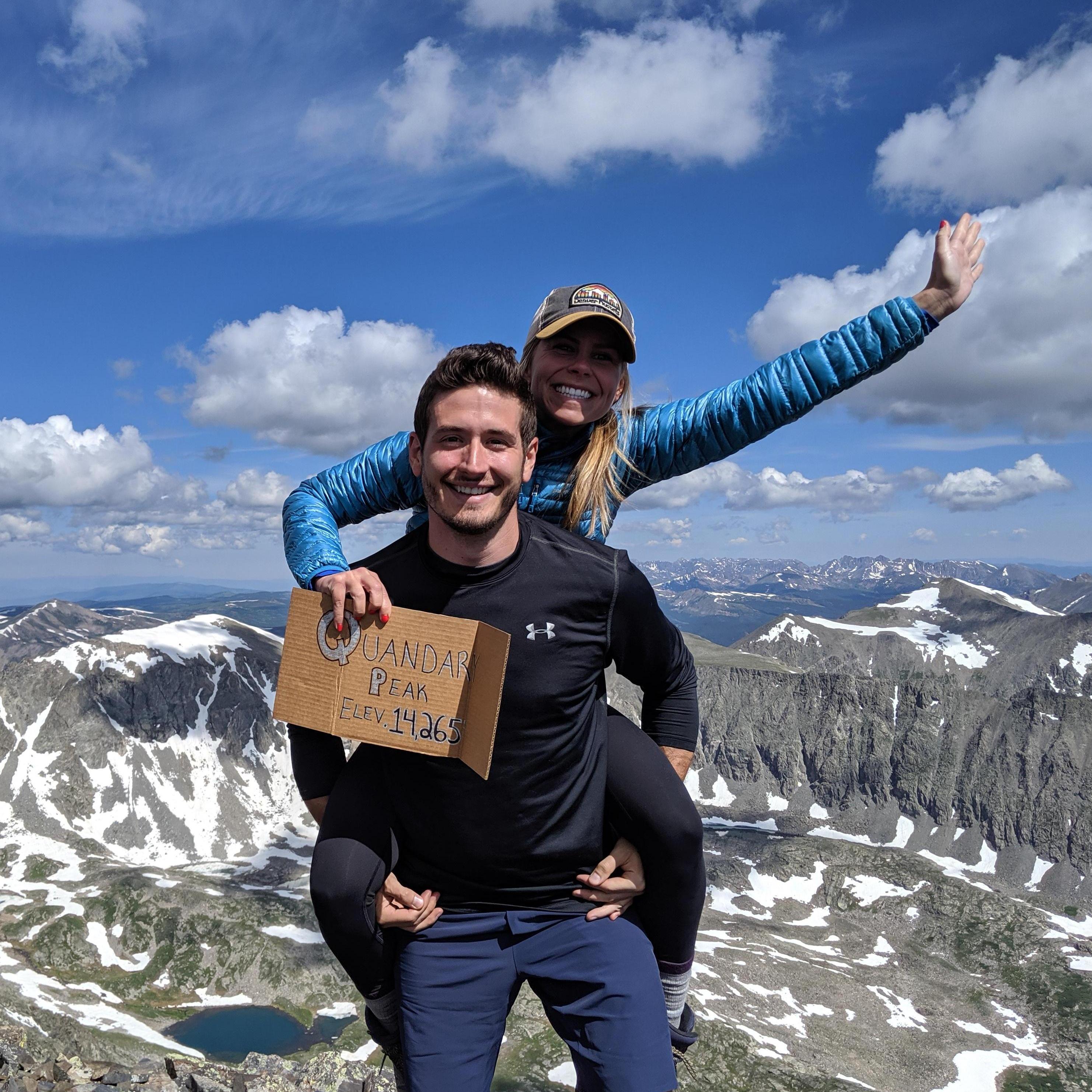 Our first 14er together