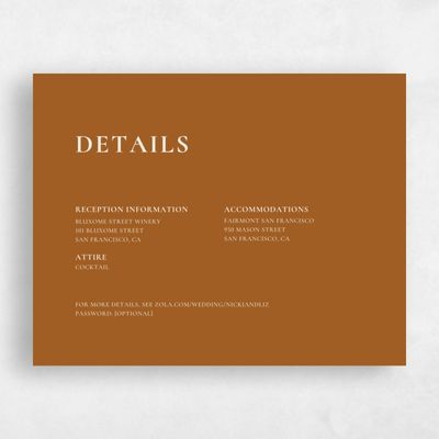 Copper, Orange Wedding Enclosure - Woodland