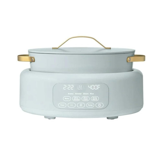 Multi-Cooker 6-Quart 10-in-1 Electric Multi Cooker, Digital Controls, Slow Cook, Steam, Sauté & Rice, Oven-Safe Nonstick Pot
