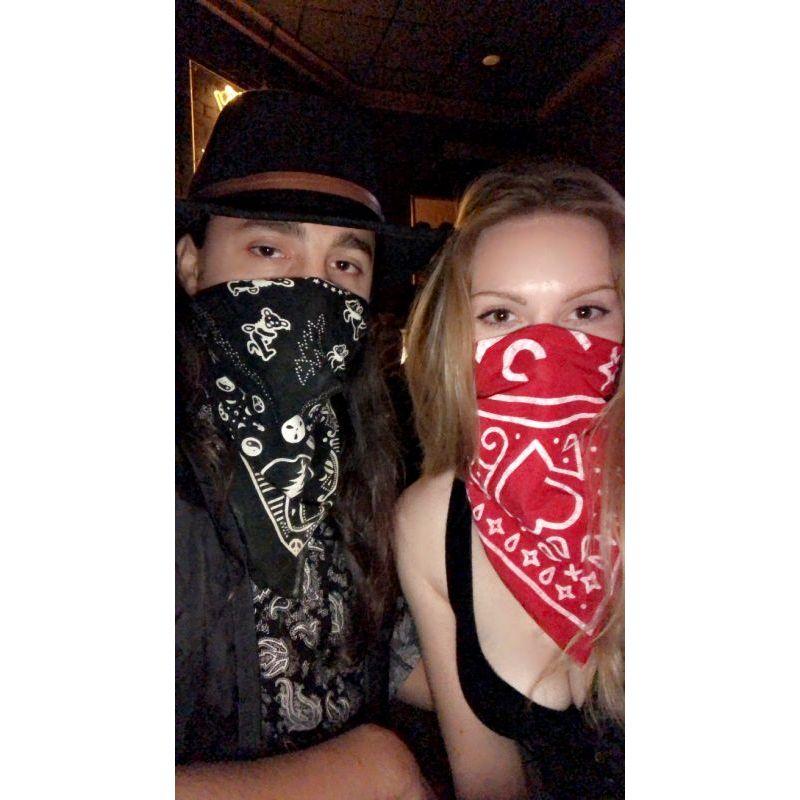 Halloween, we were cowboys