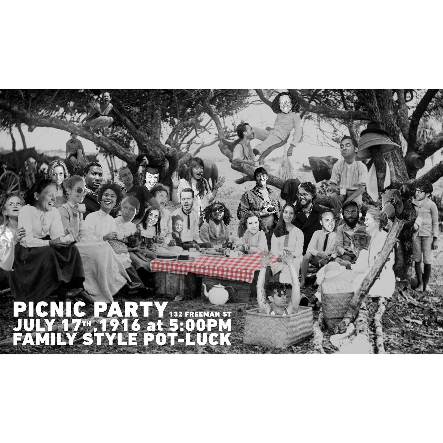 Picnic Party Invitation. 2016.