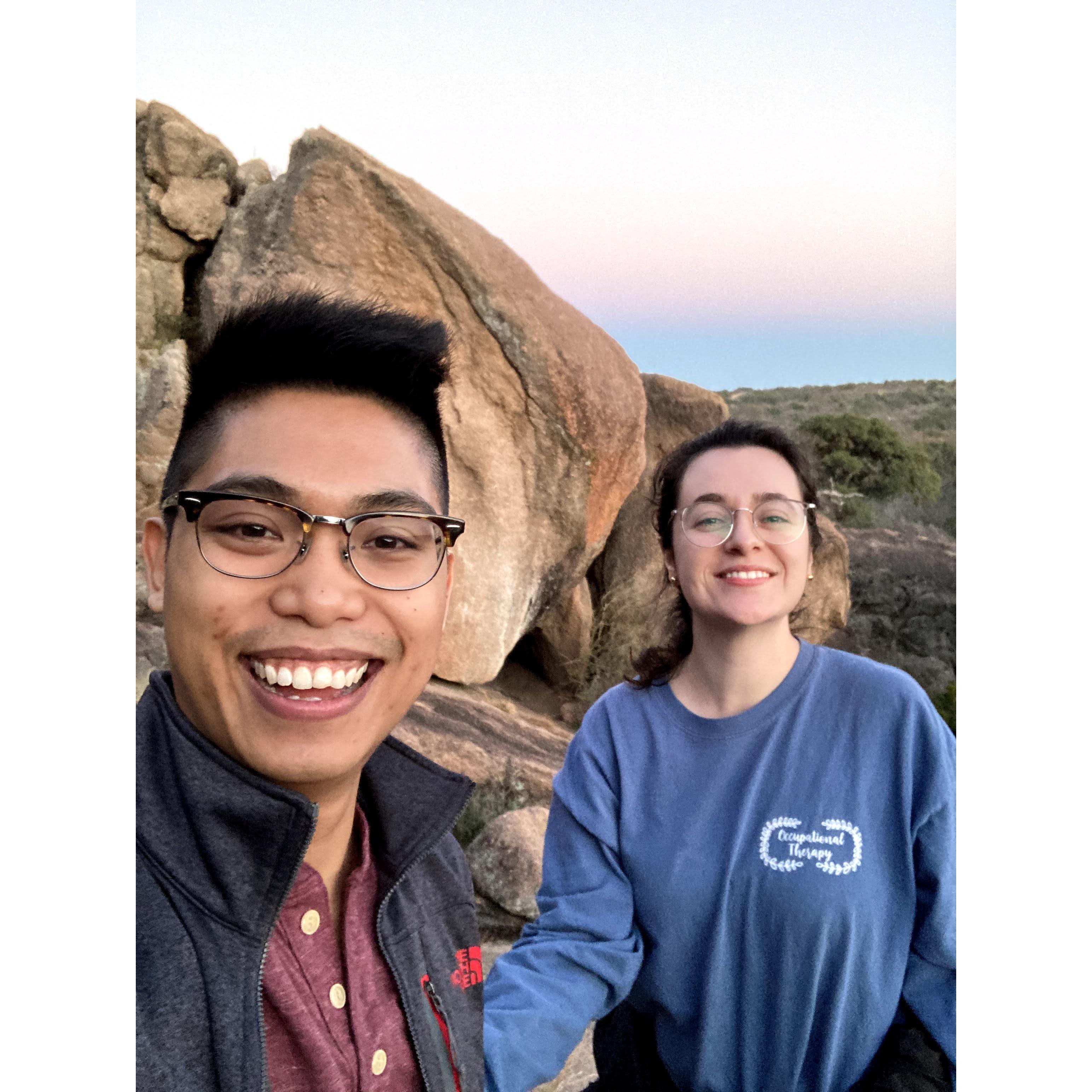 Our trip to Enchanted Rock after taking our board certification exams!