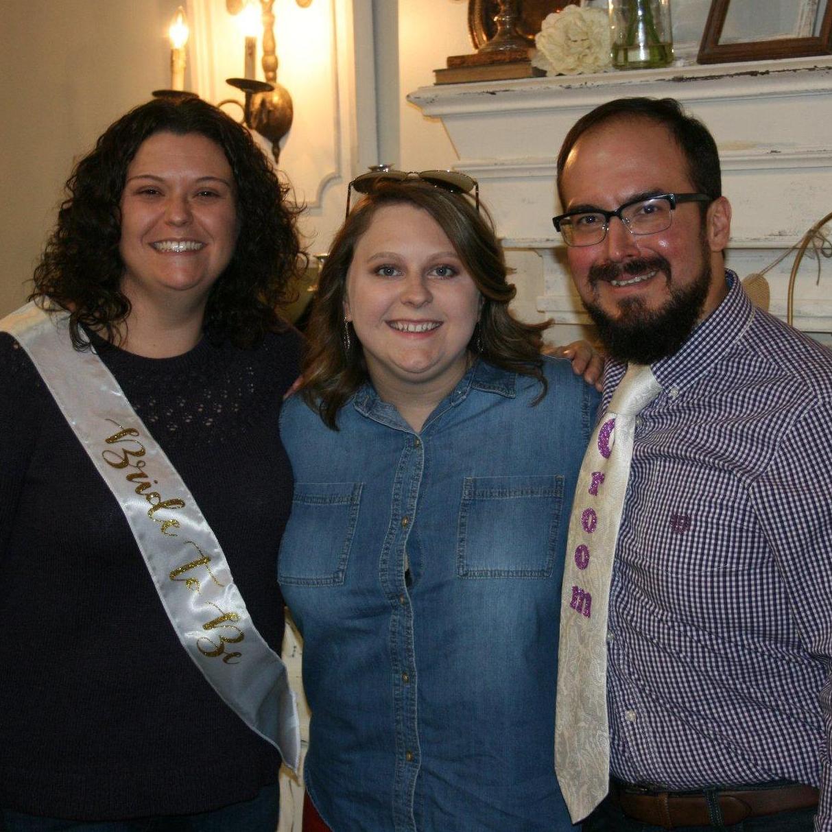 Lindsey and Danny with Danny's sister, Megan