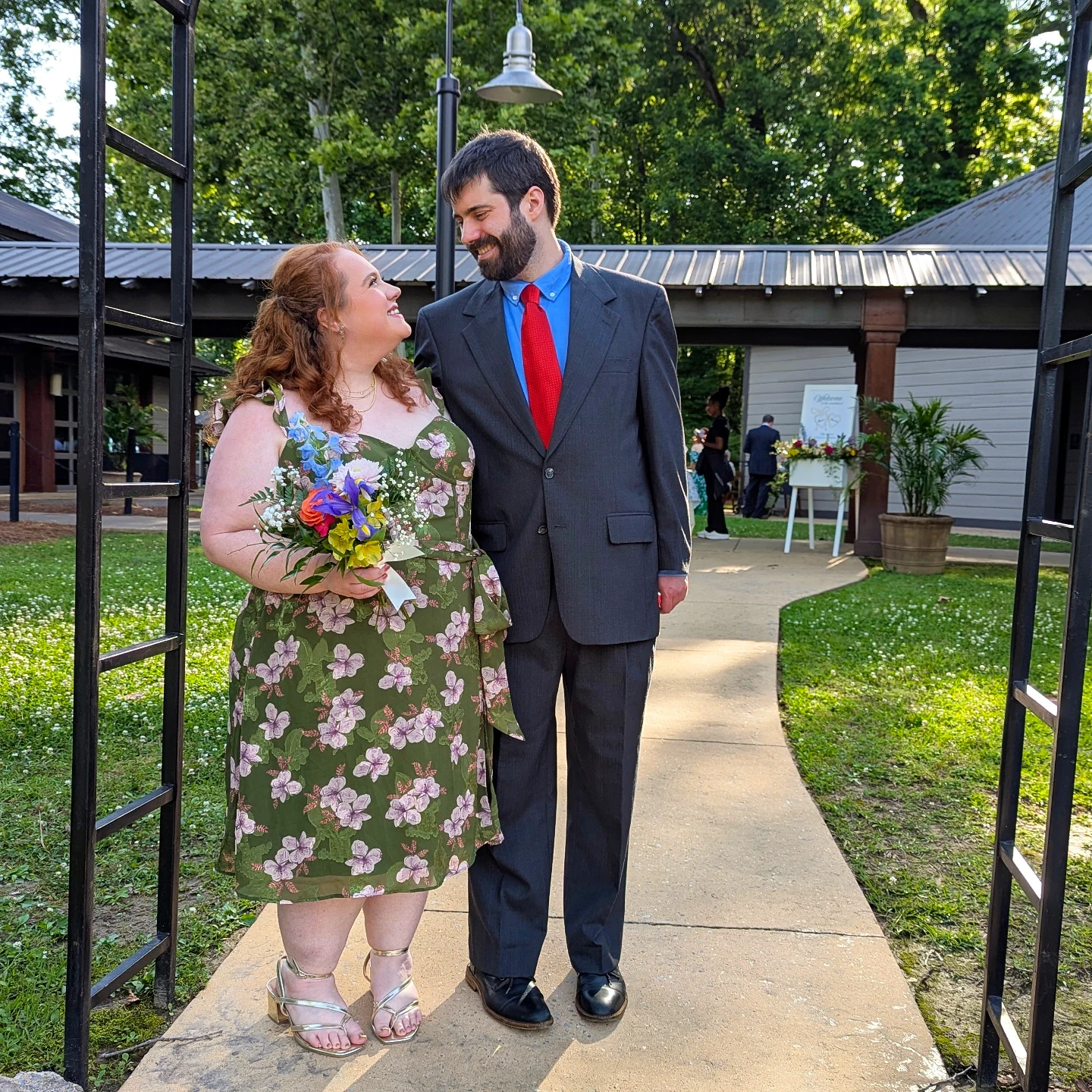 At Daniel and Becca's wedding.