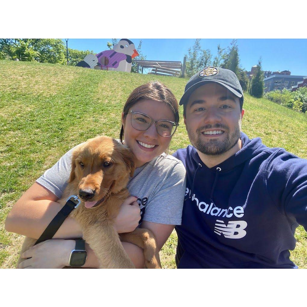 Our very first day with little Archie! We love this dude.