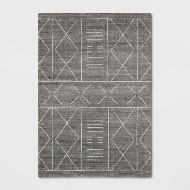 7'9"x9'9" Marina Modern Geometric Rug Gray - Project 62™