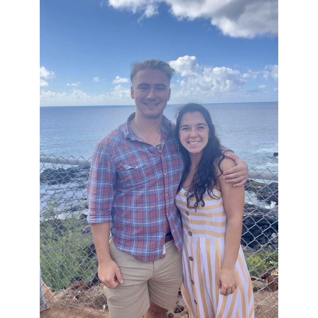 This was the first picture we ever had taken of the two of us and it was on the island of Kauai!