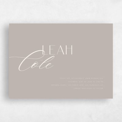 Brown Landscape Wedding Invitation - Zion Landscape