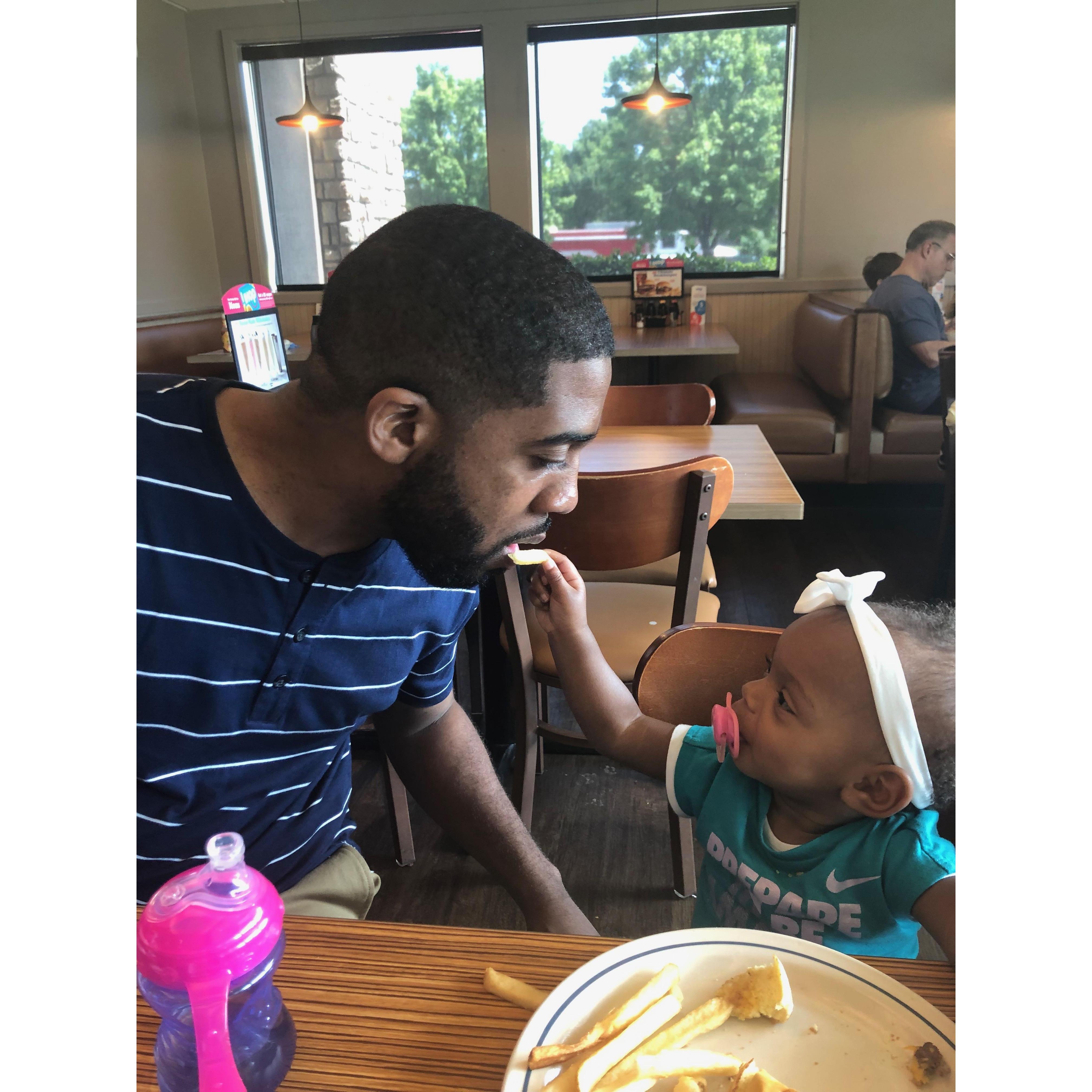 "daddy" practicing!