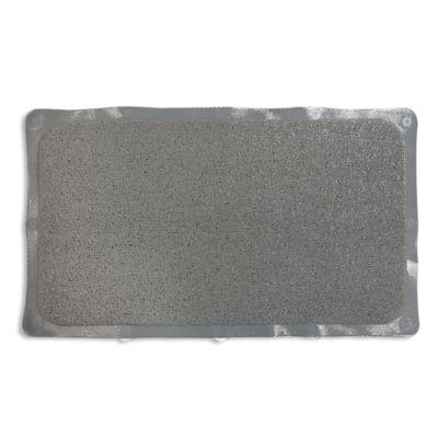 Bath Carpet Ultra Shower Mat with Anti-Slip Backing in Grey
