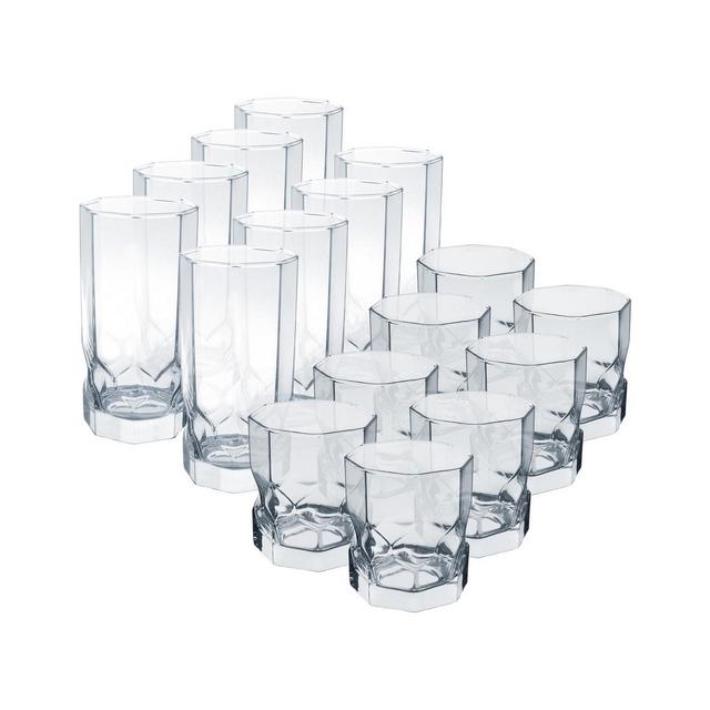 Topaz Tumblers 16 Piece Glassware Set