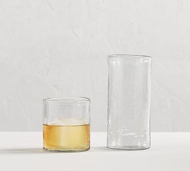 Hammered Glass Cocktail Glasses - Highball Glass (set of 4)